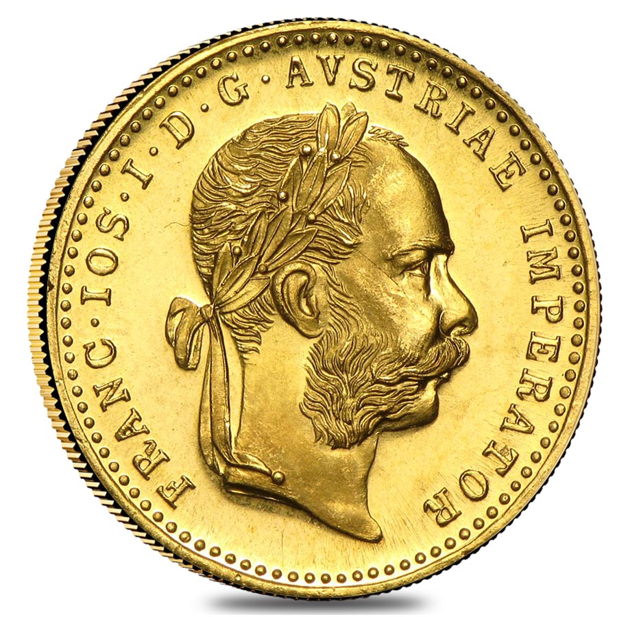 1915 Austrian Gold 1 Ducat AGW .1106 oz Restrike AU/BU/Prooflike Questions & Answers
