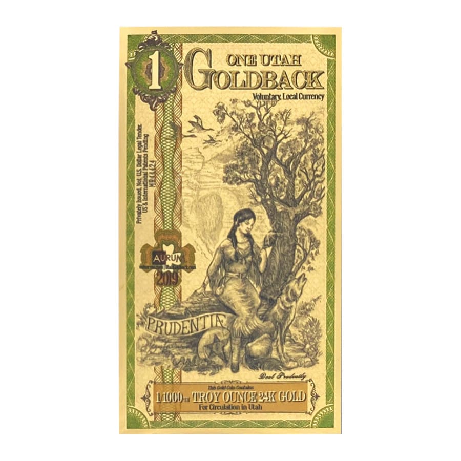 What other denominations are available in the Utah Goldback series?