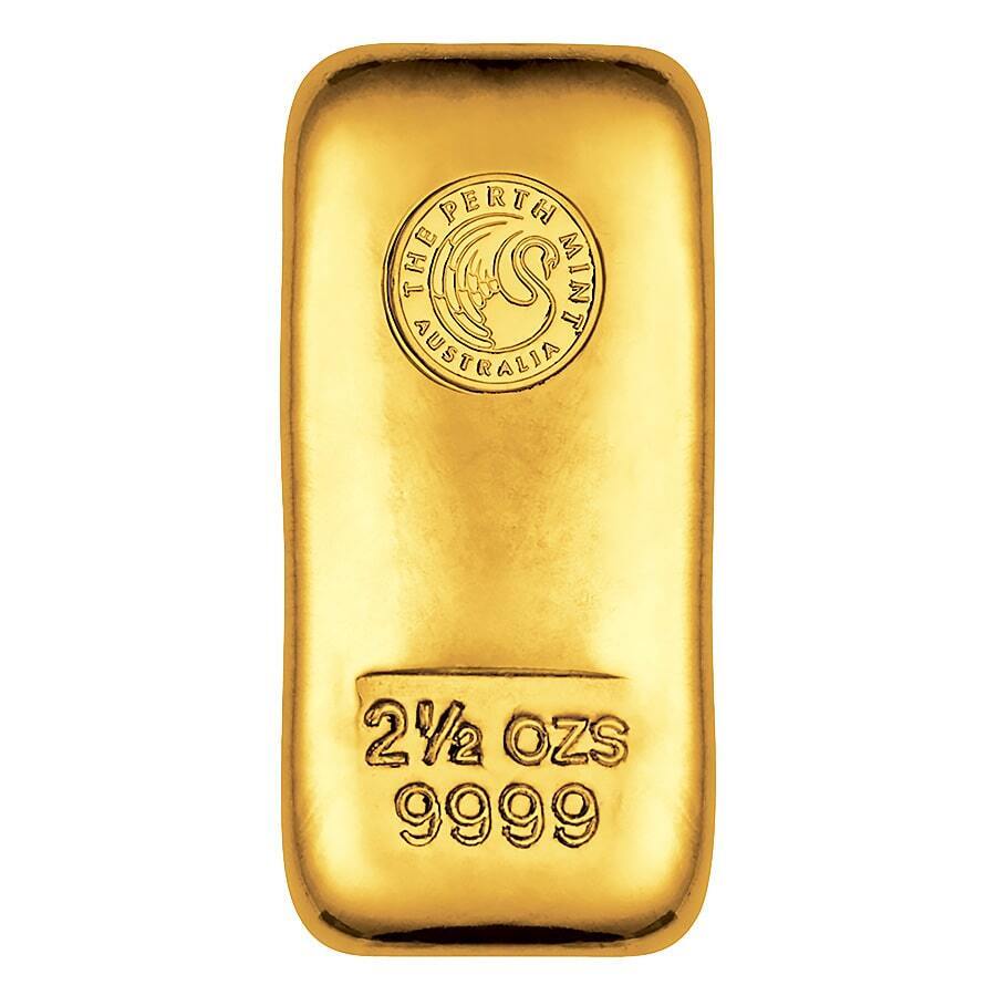 2.5 oz Perth Mint Cast Gold Bar .9999 Fine Questions & Answers
