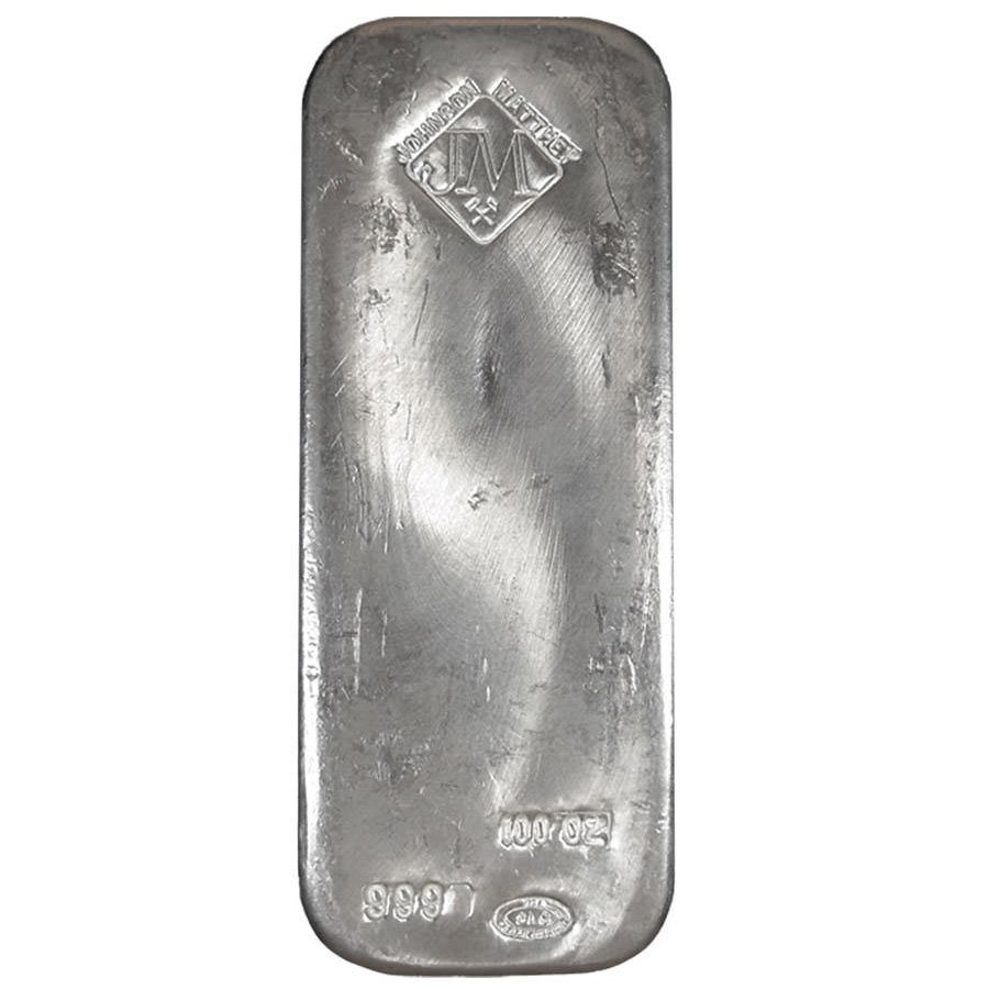100 oz Johnson Matthey (JM) Vintage Silver Bar .999 Fine Questions & Answers