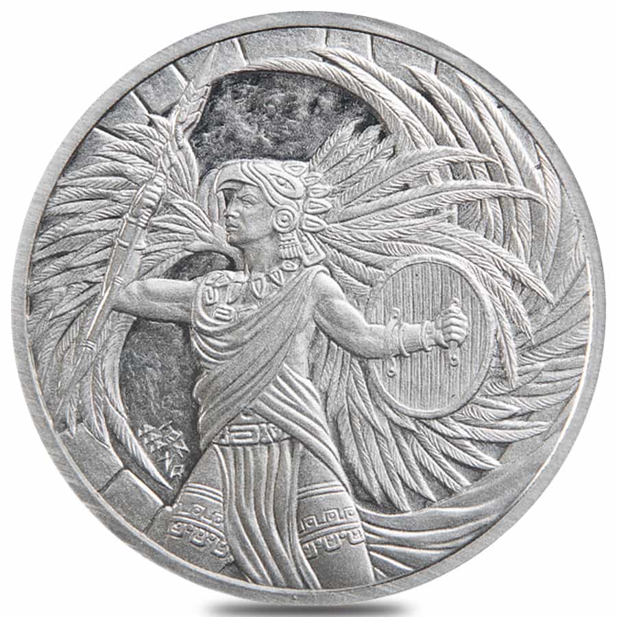 1 oz Aztec Eagle Warrior Silver Round .999 Fine Questions & Answers