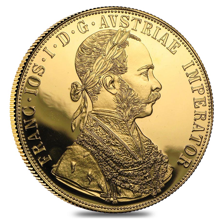 How much does an Austrian 4 ducat gold coin weigh?