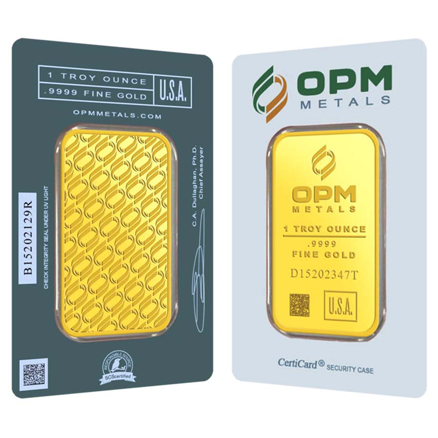 1 oz OPM Gold Bar .9999 Fine (In Assay) Questions & Answers