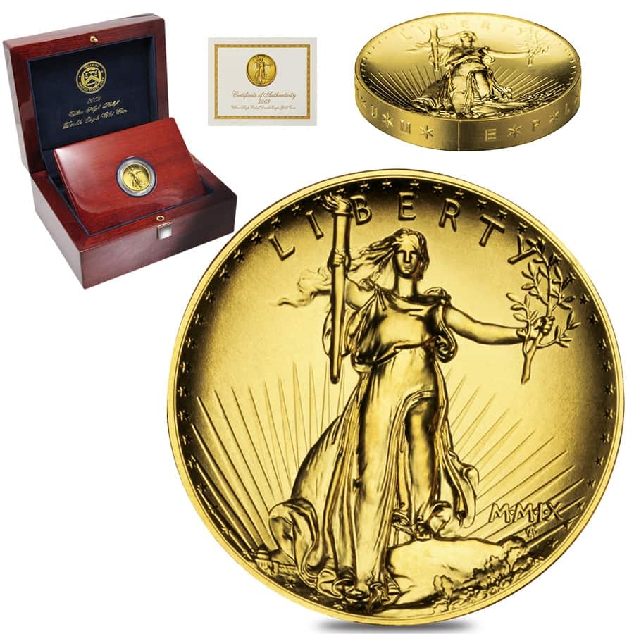 How many 2009 ultra high relief coins were minted?