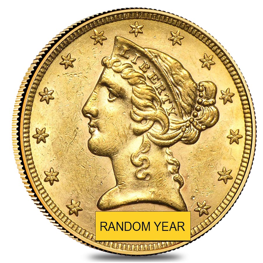 $5 Gold Half Eagle Liberty Head - Almost Uncirculated AU (Random Year) Questions & Answers