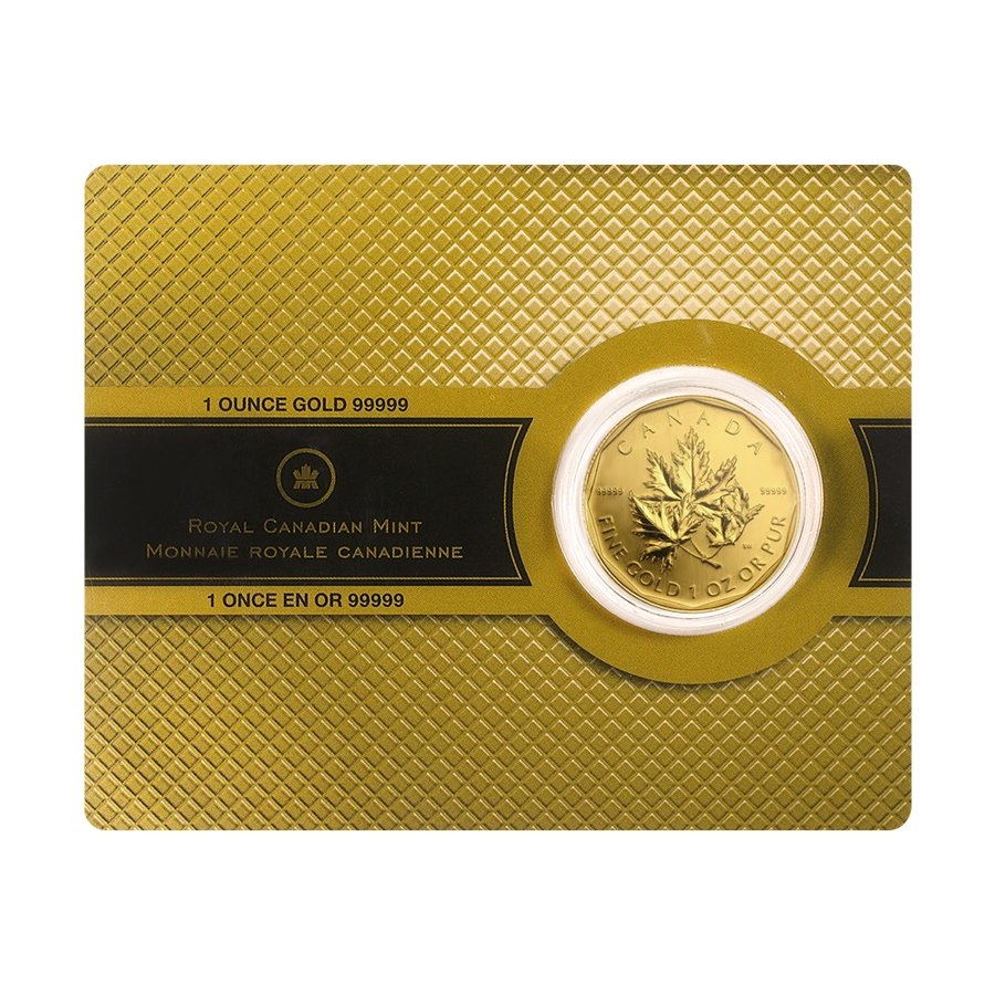 What is the face value of a Canadian Gold Maple Leaf?
