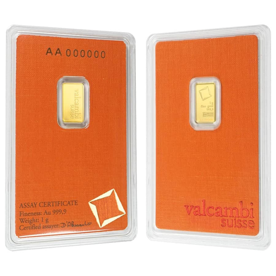 1 Gram Gold Bar Valcambi Suisse .9999 Fine (in Assay) Questions & Answers