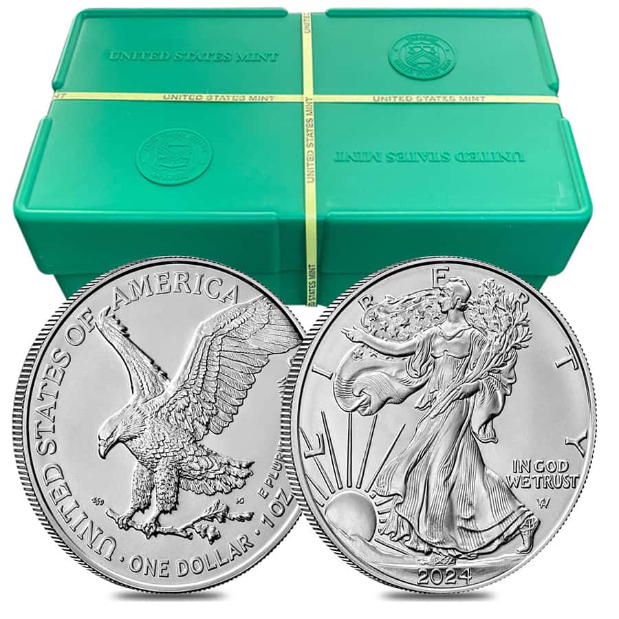 How many Silver Eagles are in a monster box?