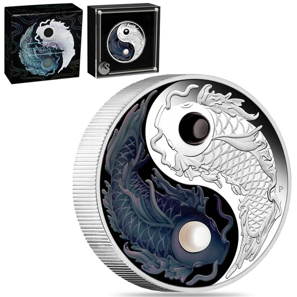 2024 5 oz Proof Silver Yin Yang Koi Coin with Pearls Perth Mint Questions & Answers