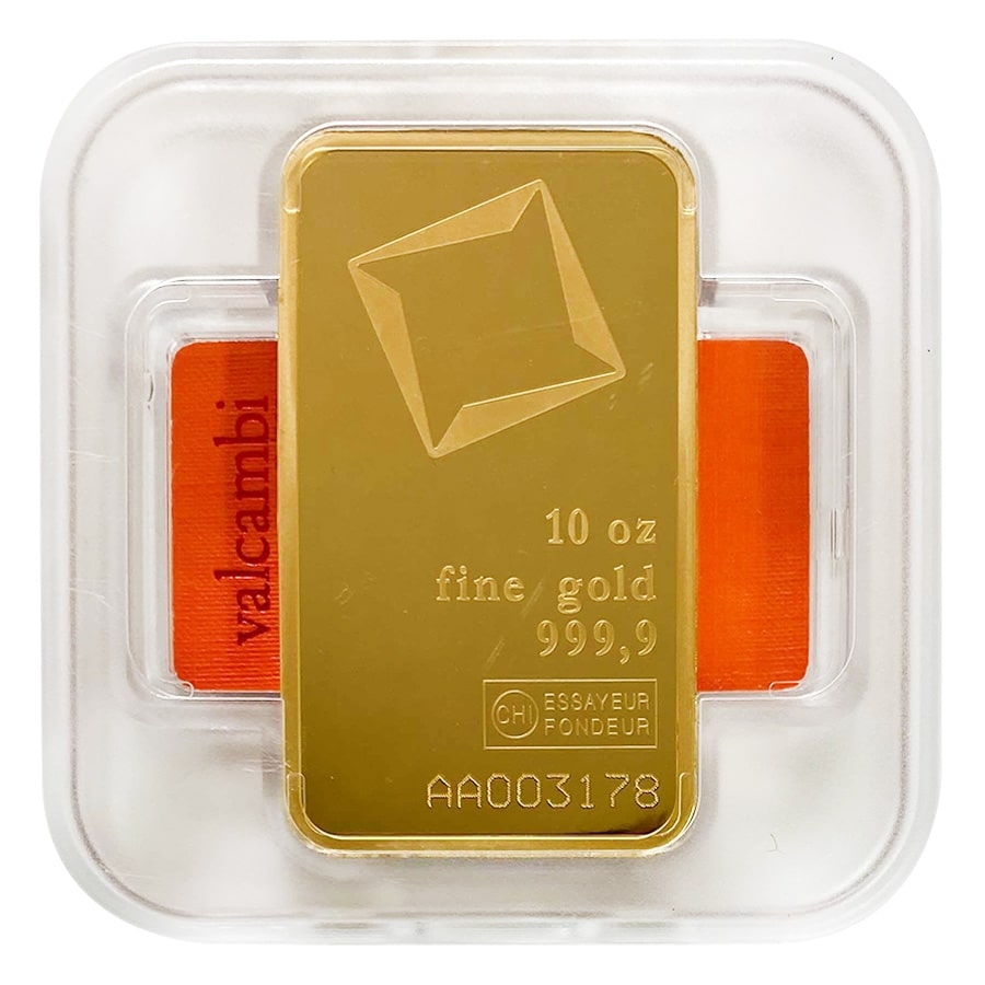 What signs show that a Valcambi gold bar is authentic?