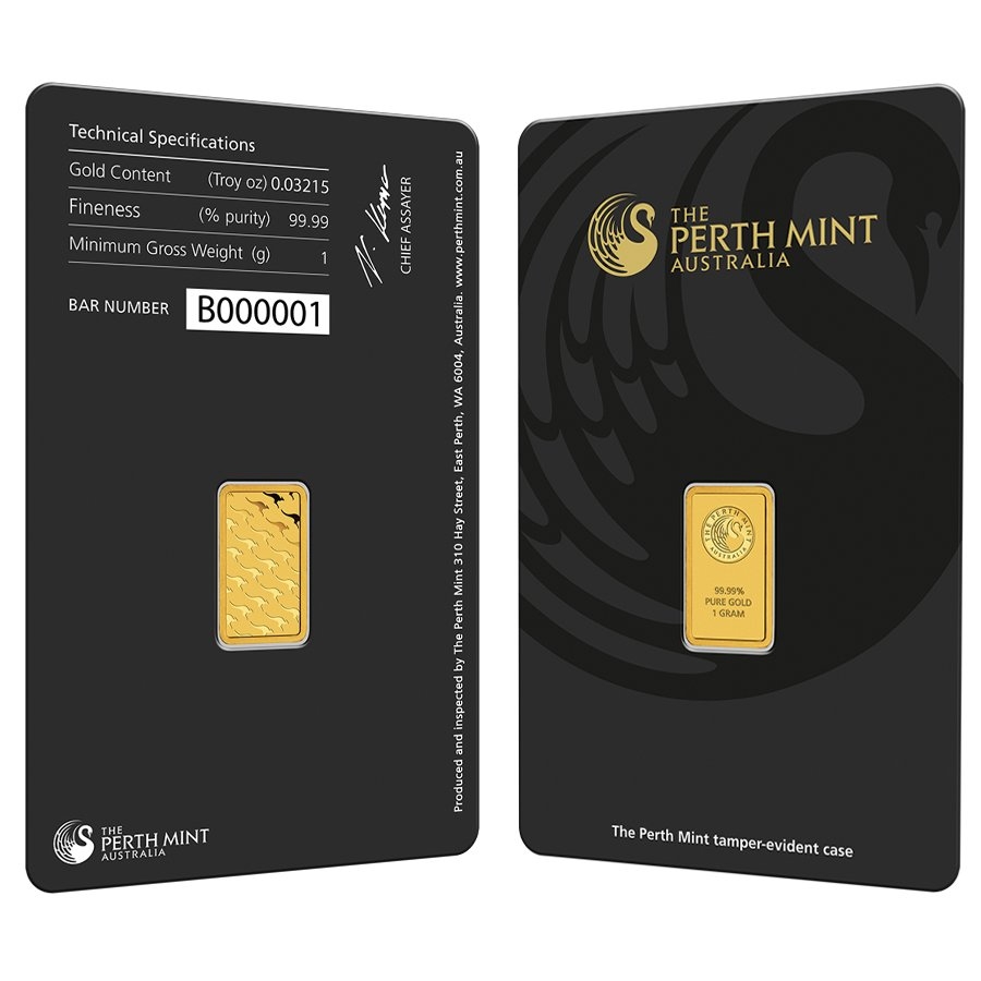 1 Gram Perth Mint Gold Bar .9999 Fine (in Assay) Questions & Answers