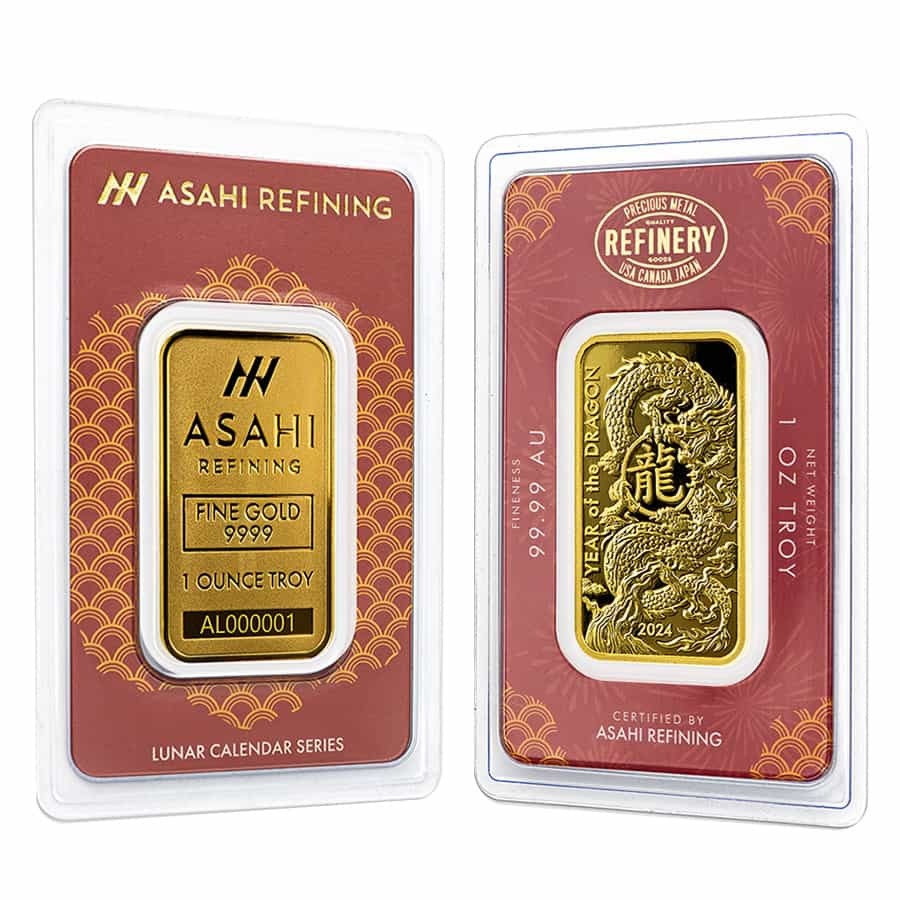 2024 1 oz Asahi Lunar Dragon Gold Bar .9999 Fine Questions & Answers