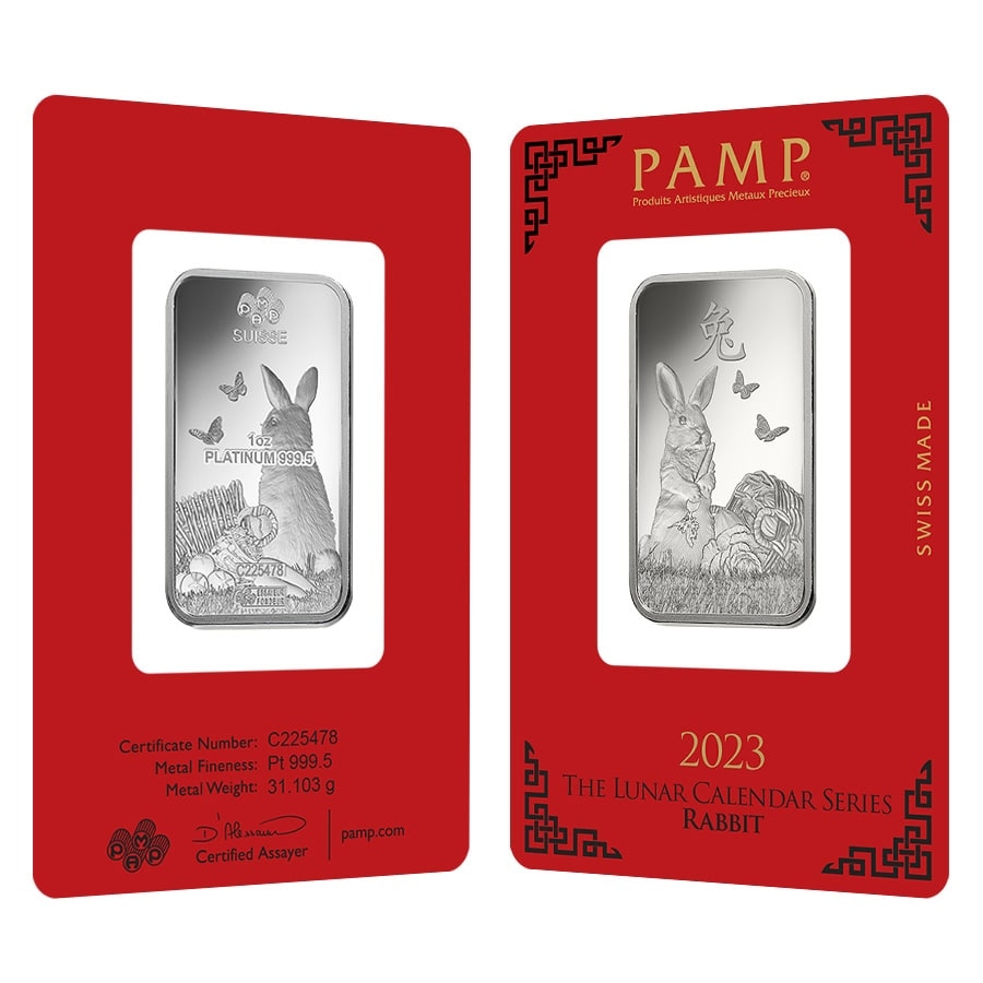 1 oz PAMP Suisse Year of the Rabbit Platinum Bar (in Assay) Questions & Answers