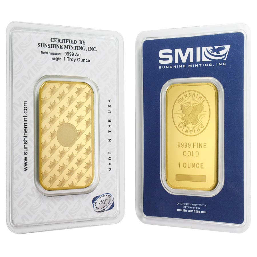 Sunshine Mint 1 oz Gold Bar .9999 Fine (in Assay) Questions & Answers