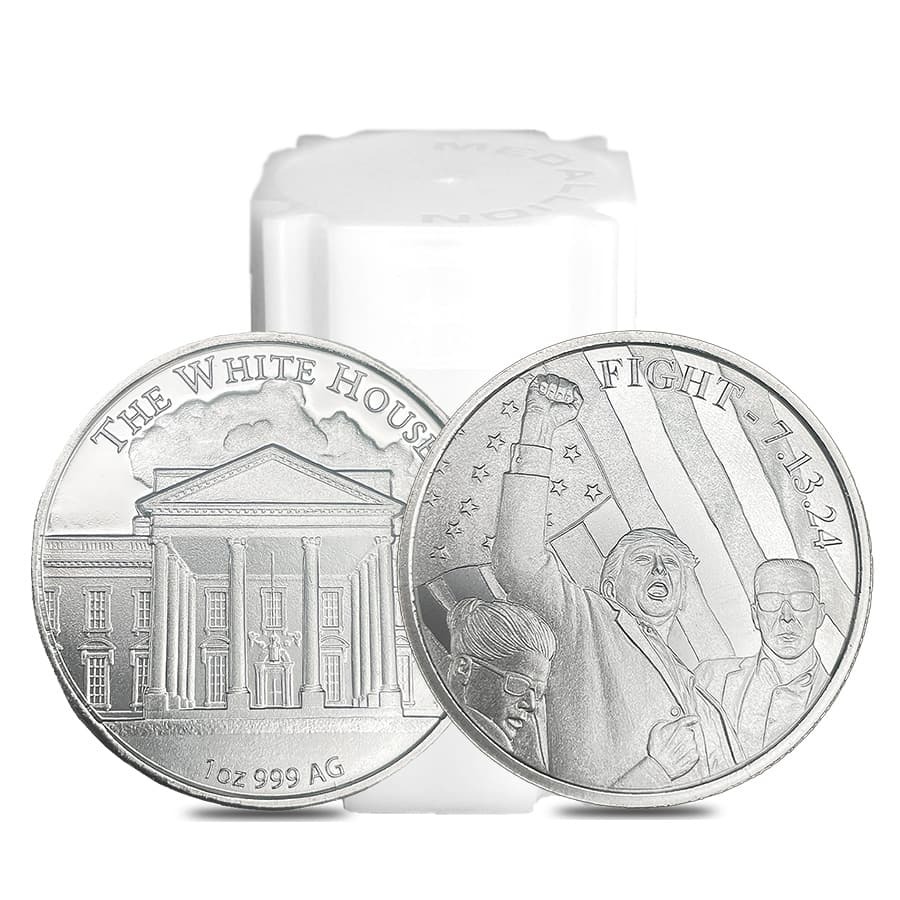 Tube of 20 - 1 oz Trump Fight Silver Round .999 Fine Questions & Answers