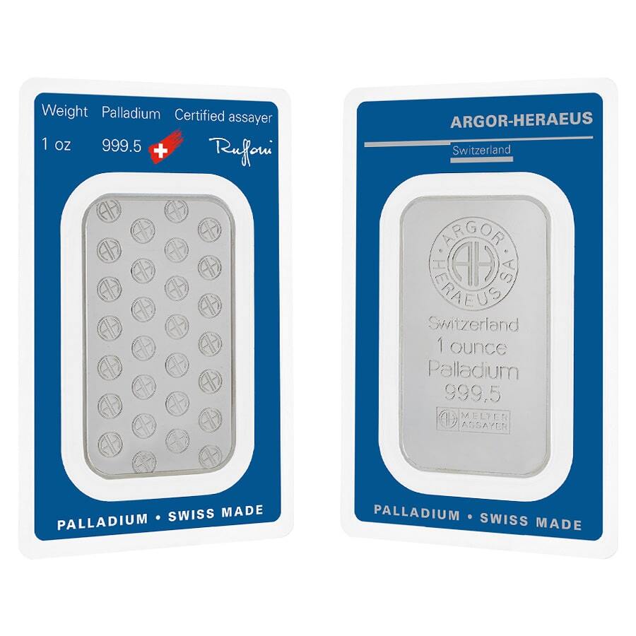 How much palladium does the bar contain?