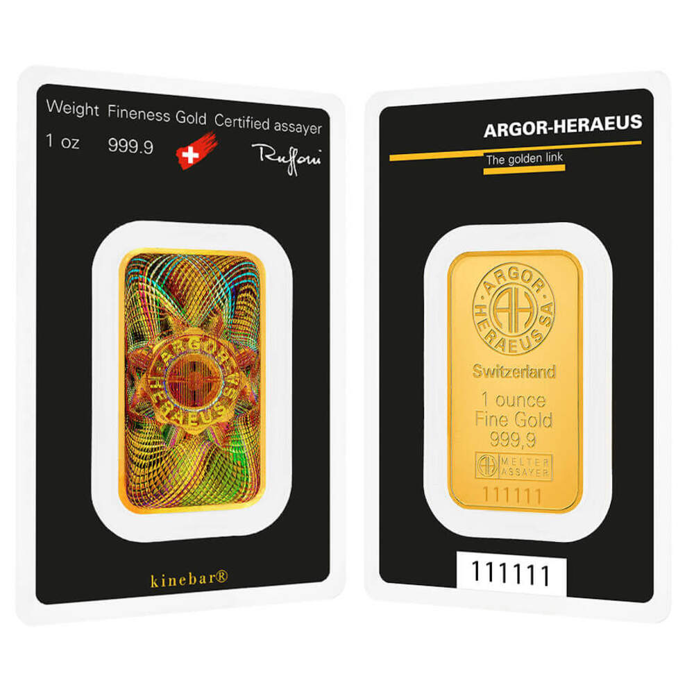 1 oz Gold Bar - Argor-Heraeus .9999 Fine KineBar Design (in Assay) Questions & Answers