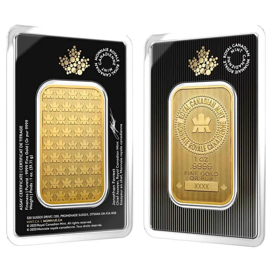 How do I check if my Royal Canadian Mint gold bar is genuine?