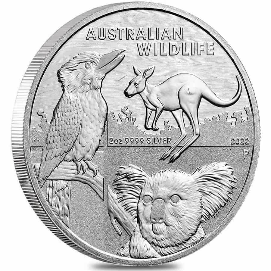 2022 2 oz Australian Wildlife Silver Coin BU Perth Mint Questions & Answers