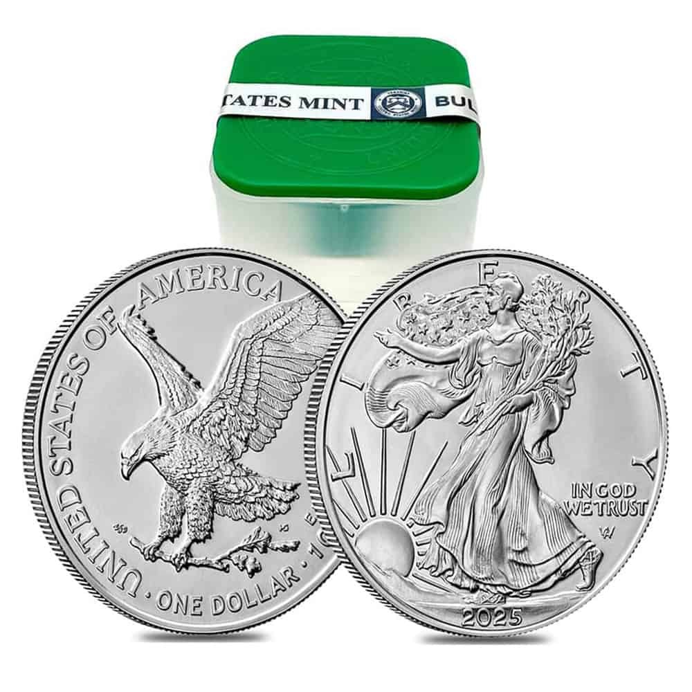 Roll of 20 - 2025 1 oz Silver American Eagle $1 Coin BU Questions & Answers
