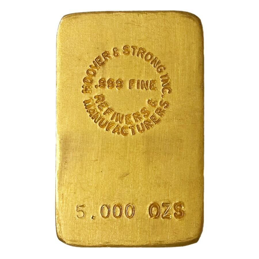5 oz Hoover & Strong Gold Bar .999 Fine Questions & Answers