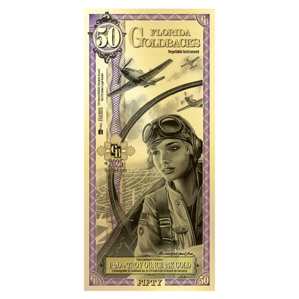 50 Florida Goldback 1/20 oz 24K Gold Foil Aurum Note Questions & Answers