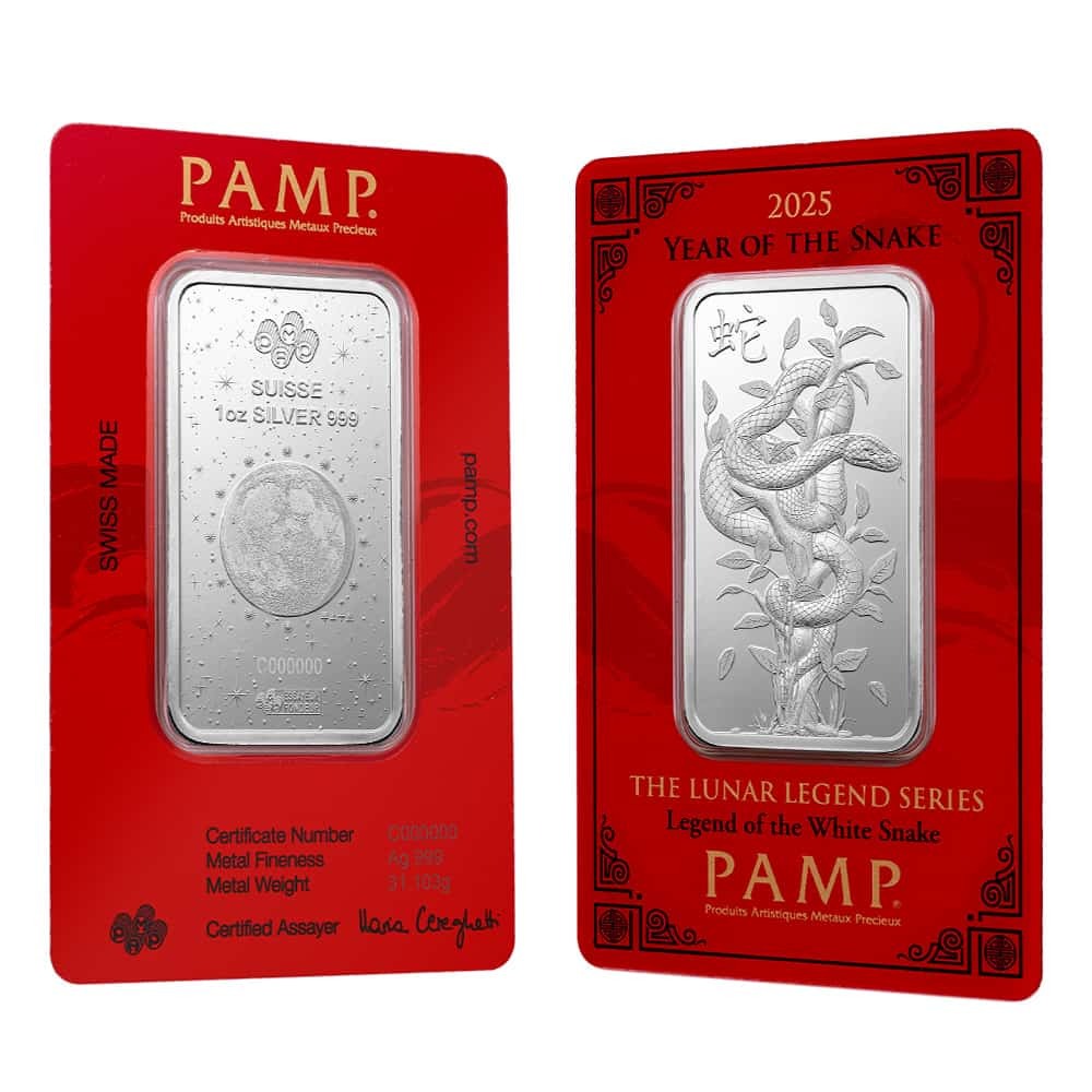 2025 1 oz PAMP Suisse Lunar White Snake Silver Bar (in Assay) Questions & Answers