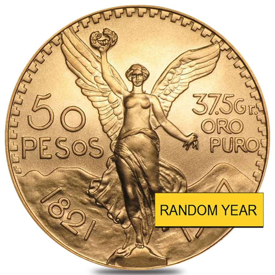 Gold at Spot - 50 Pesos Mexican Gold Coin AU/BU (Random Year) Questions & Answers