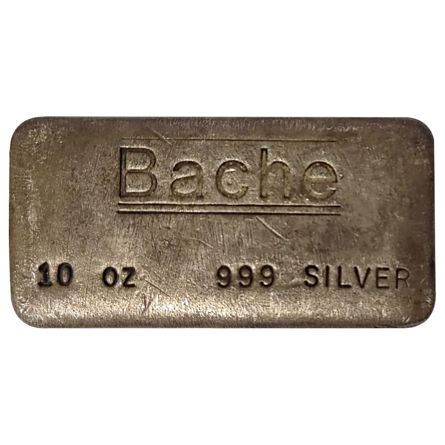 10 oz Bache Silver Bar .999 Fine Questions & Answers