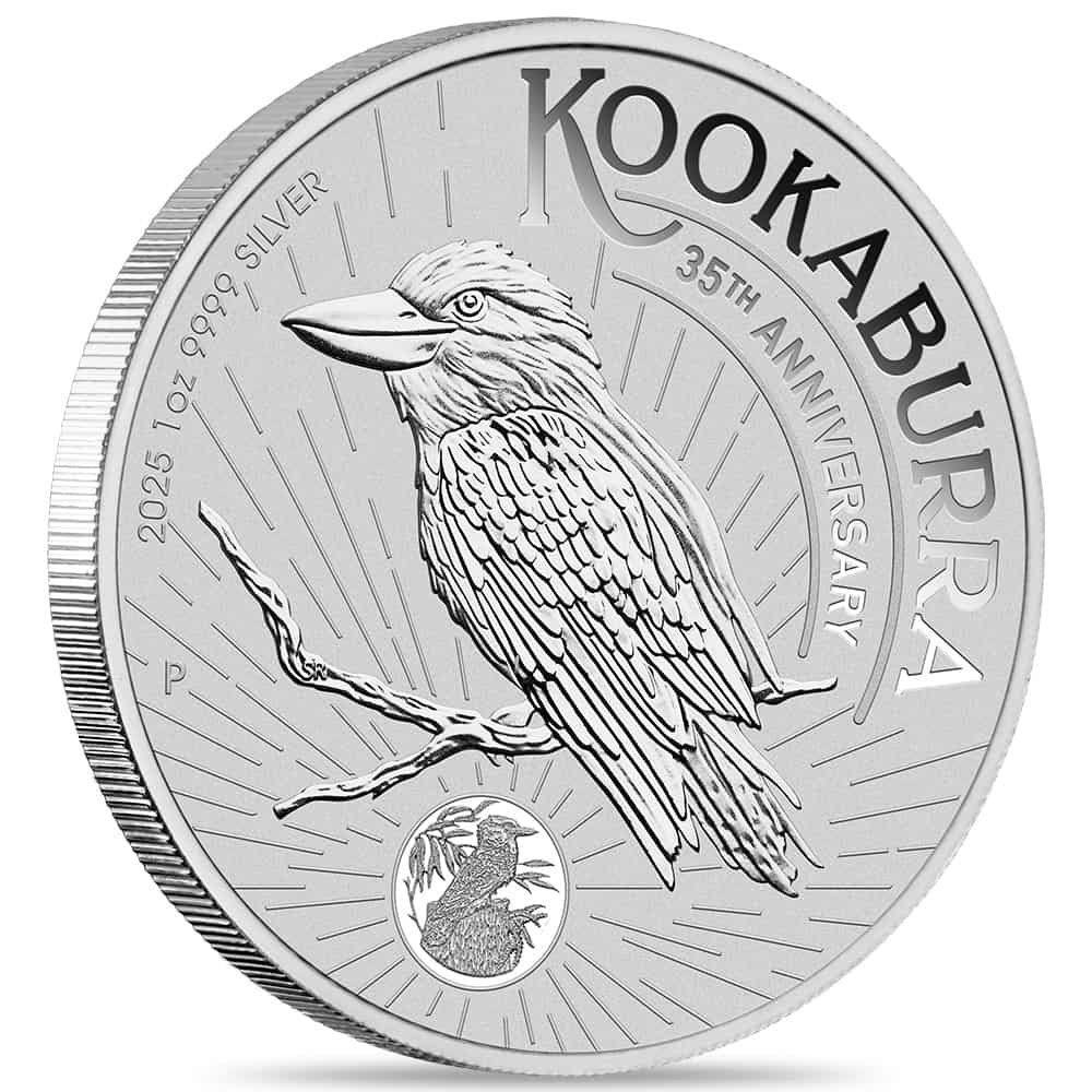 What does the obverse of the 2025 1 oz Silver Australian Kookaburra Perth Mint BU coin feature?