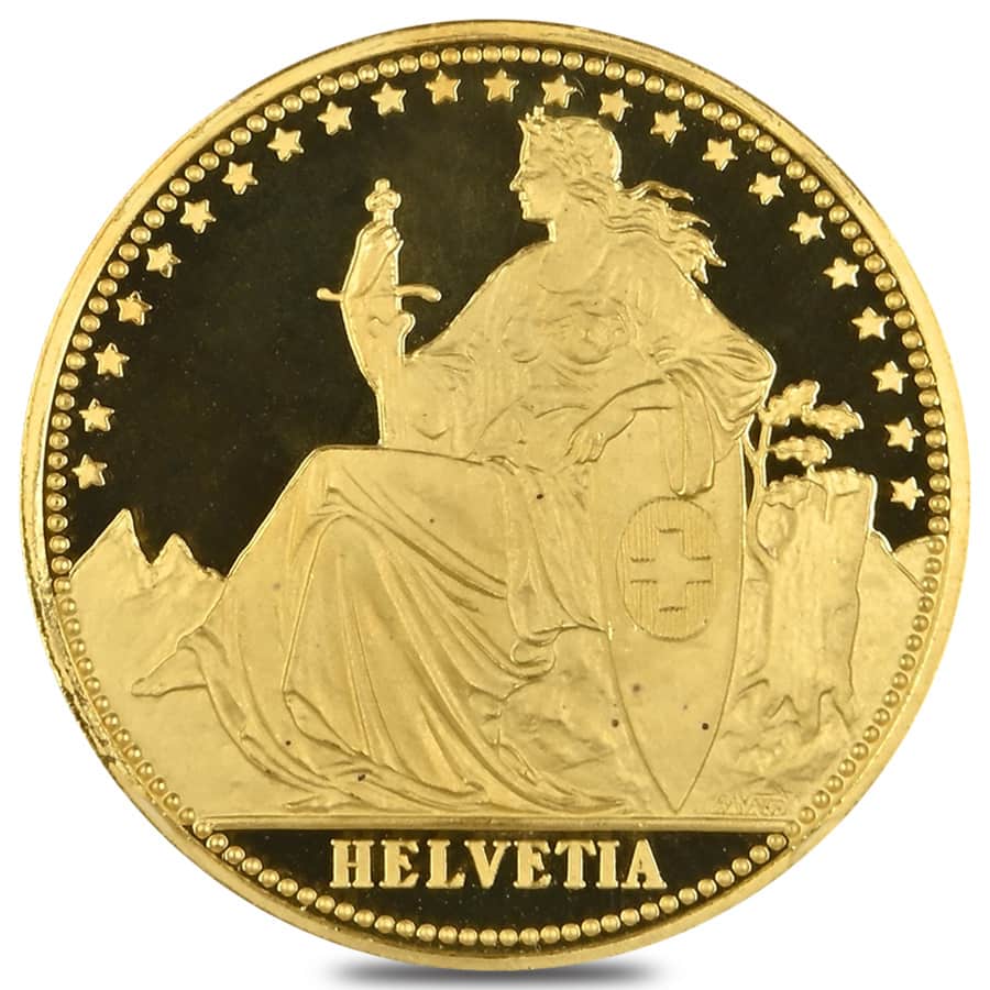 1986 Switzerland 1 oz Unze Helvetia Eternal Pact Gold Round Questions & Answers