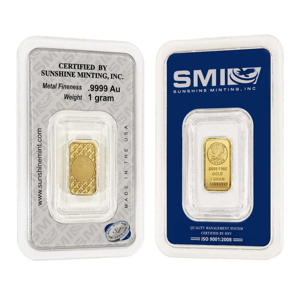 What makes a Sunshine Mint gold bar easy to authenticate?