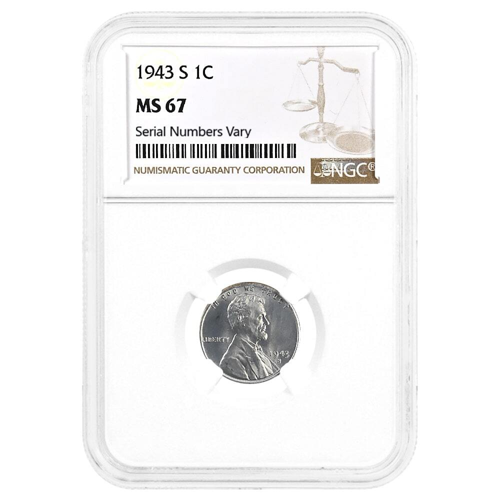 1943-S Steel Lincoln Wheat Penny NGC MS 67 Questions & Answers