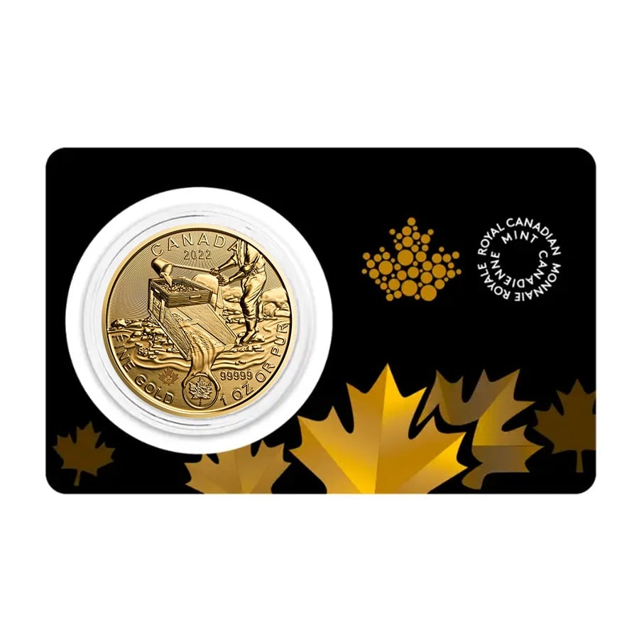 2022 Canada 1 oz Gold Prospecting for Gold Coin - Klondike Gold Rush .99999 Fine BU (In Assay) Questions & Answers