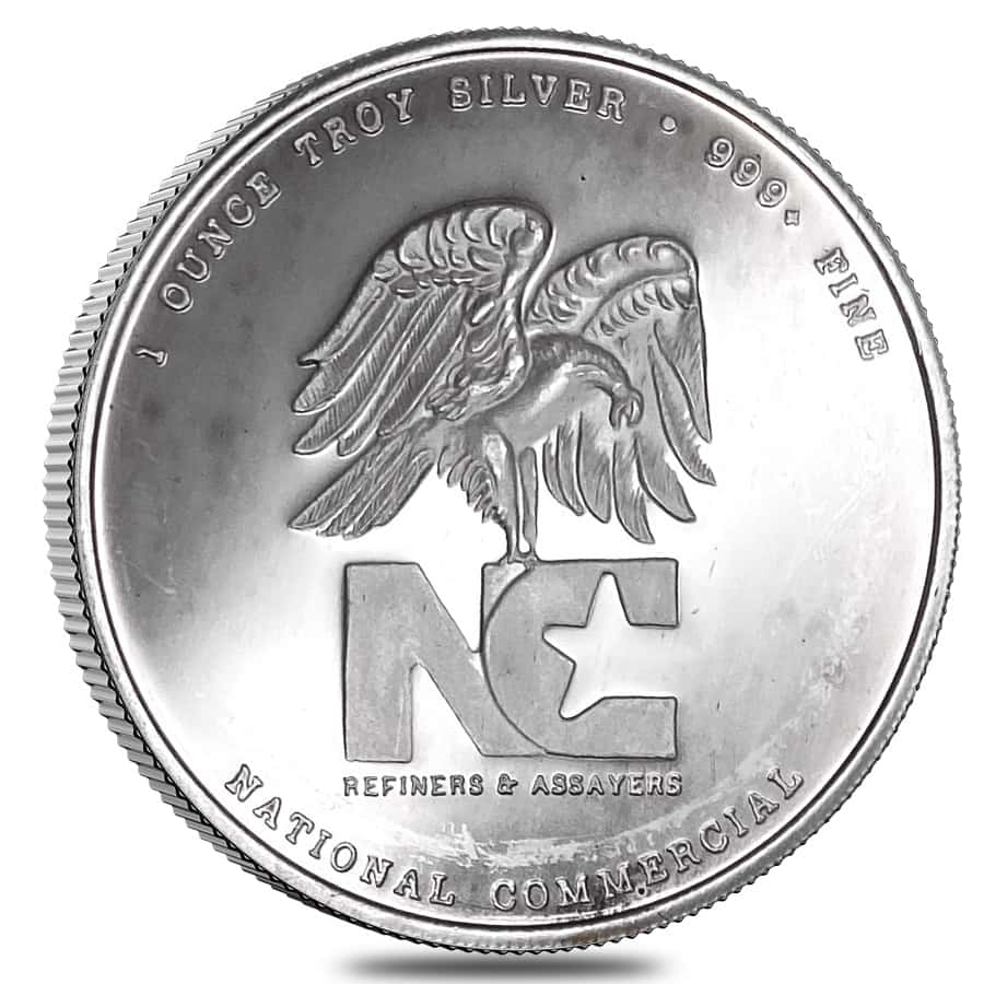 1 oz National Commercial Assayers & Refiners Vintage Silver Round .999 Fine Questions & Answers