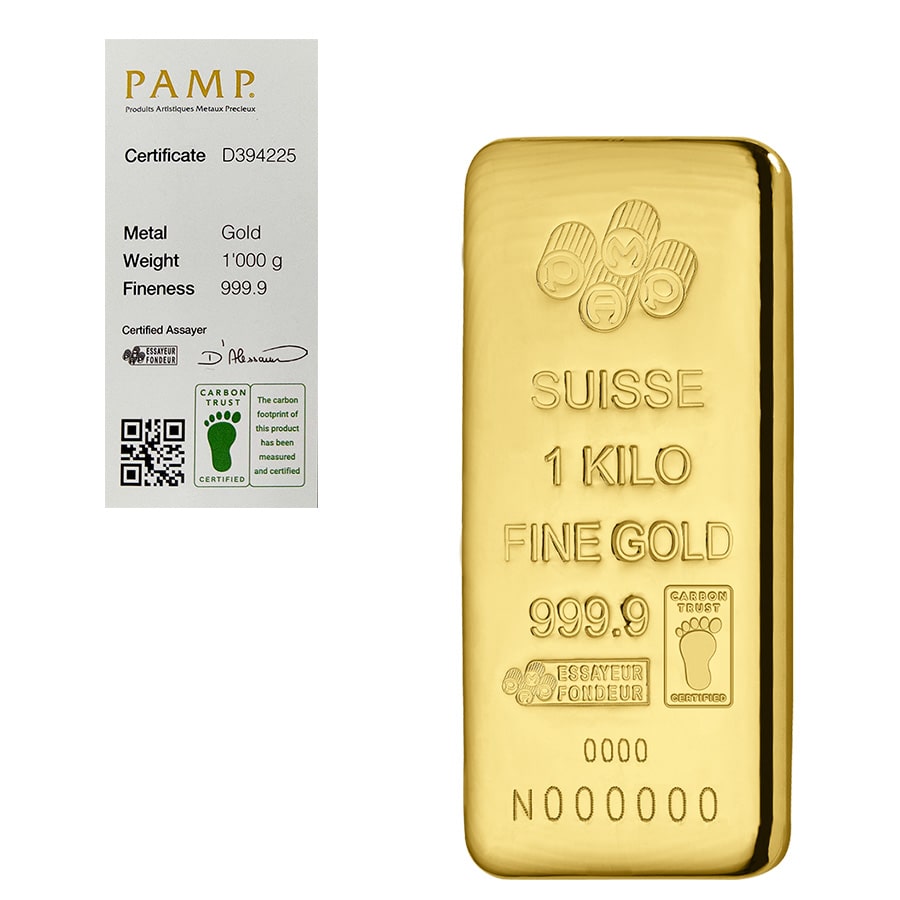 What is the price of a Kilo gold bar today?