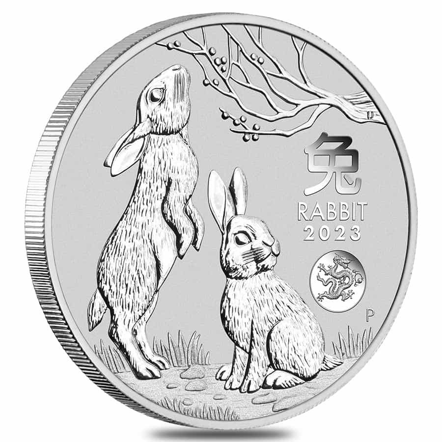2023 1 oz Silver Lunar Year of The Rabbit Dragon Privy BU Australian Perth Mint In Cap Questions & Answers