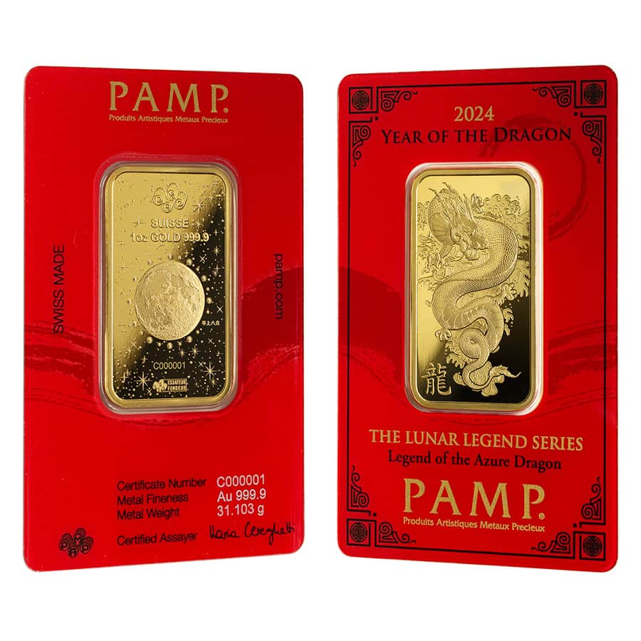 2024 1 oz PAMP Suisse Lunar Dragon Gold Bar (In Assay) Questions & Answers