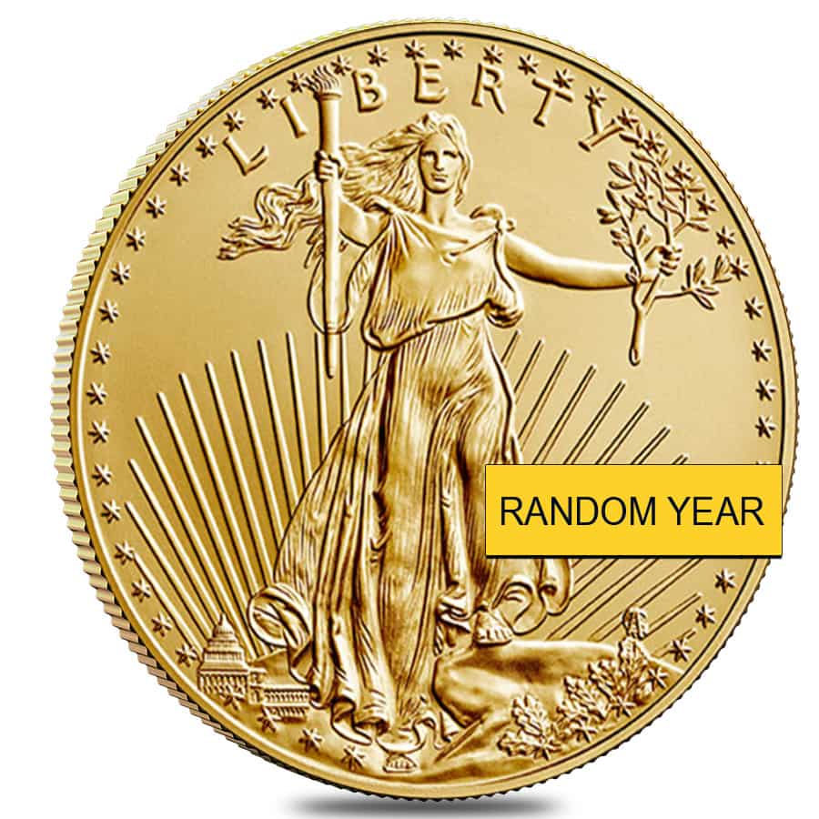 How much is a 1 oz gold eagle coin worth today? (1 oz Gold American ...