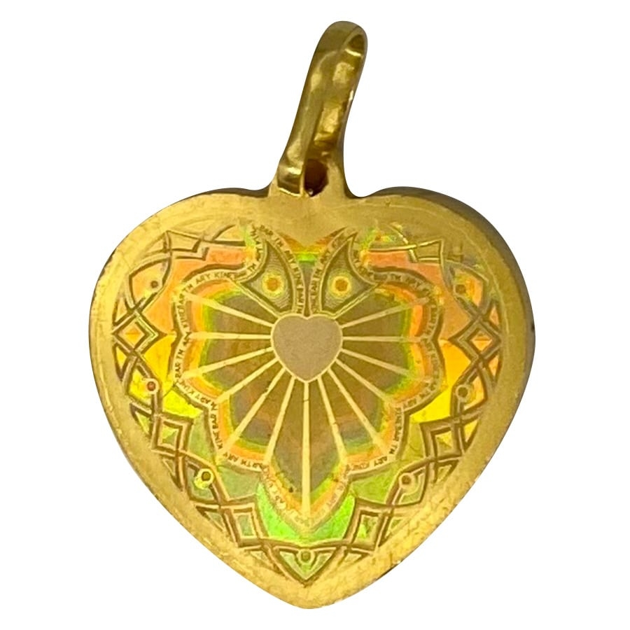 5 gram Argor Heraeus ARY Rainbow Heart Hologram Gold Pendant .9999 Fine (Scruffy) Questions & Answers